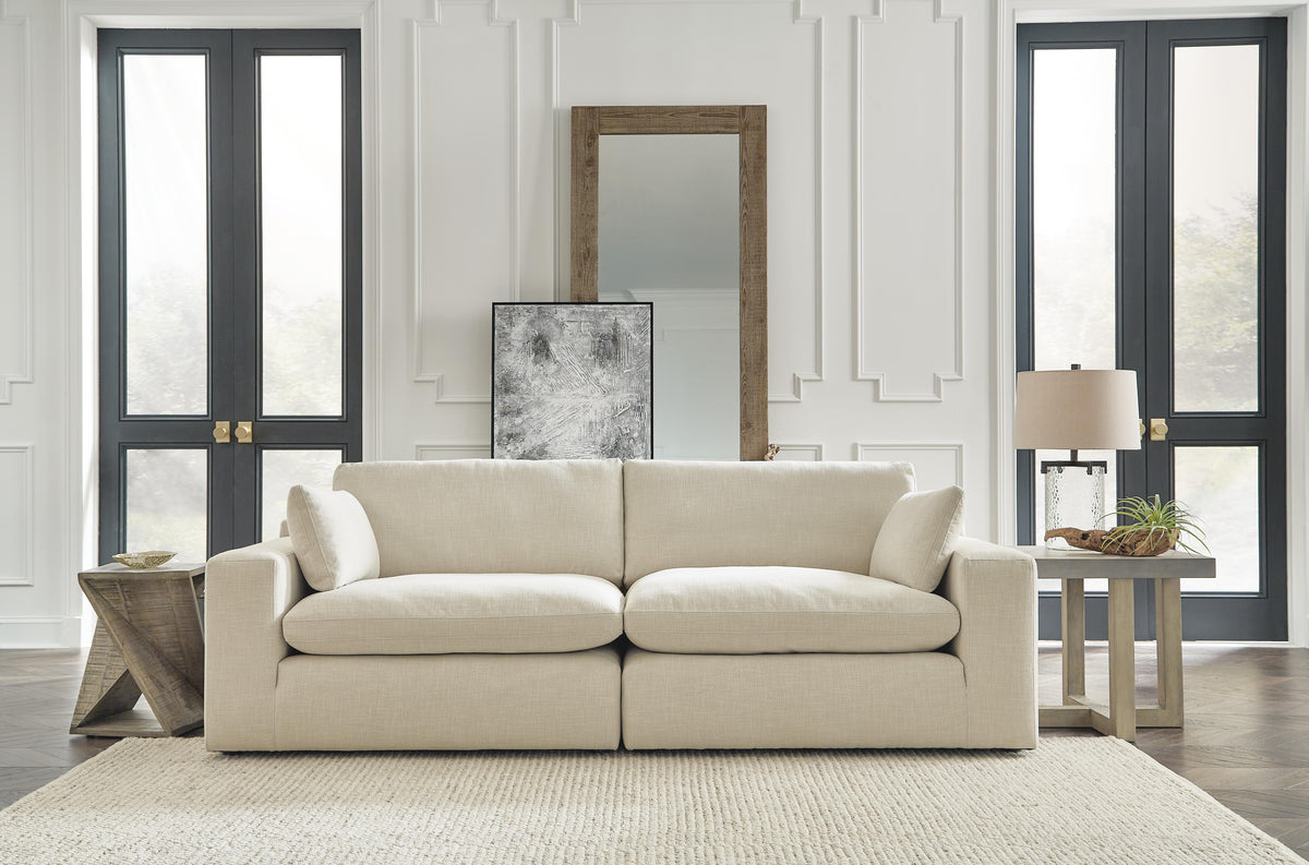 Elyza 2-Piece Sectional Loveseat Chenille