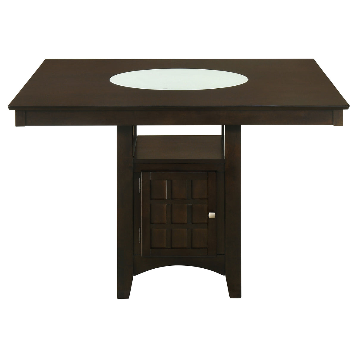 Gabriel 5-Piece Lattice-Back Counter Height Dining Set Cappuccino