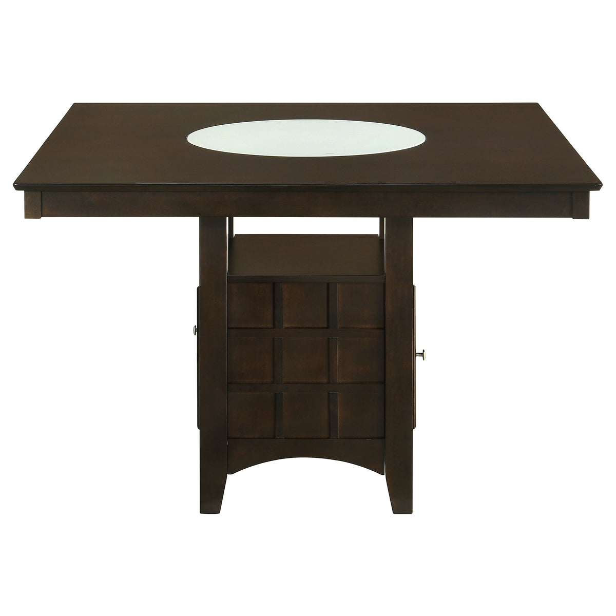 Gabriel 7-Piece Lattice-Back Counter Height Dining Set Cappuccino