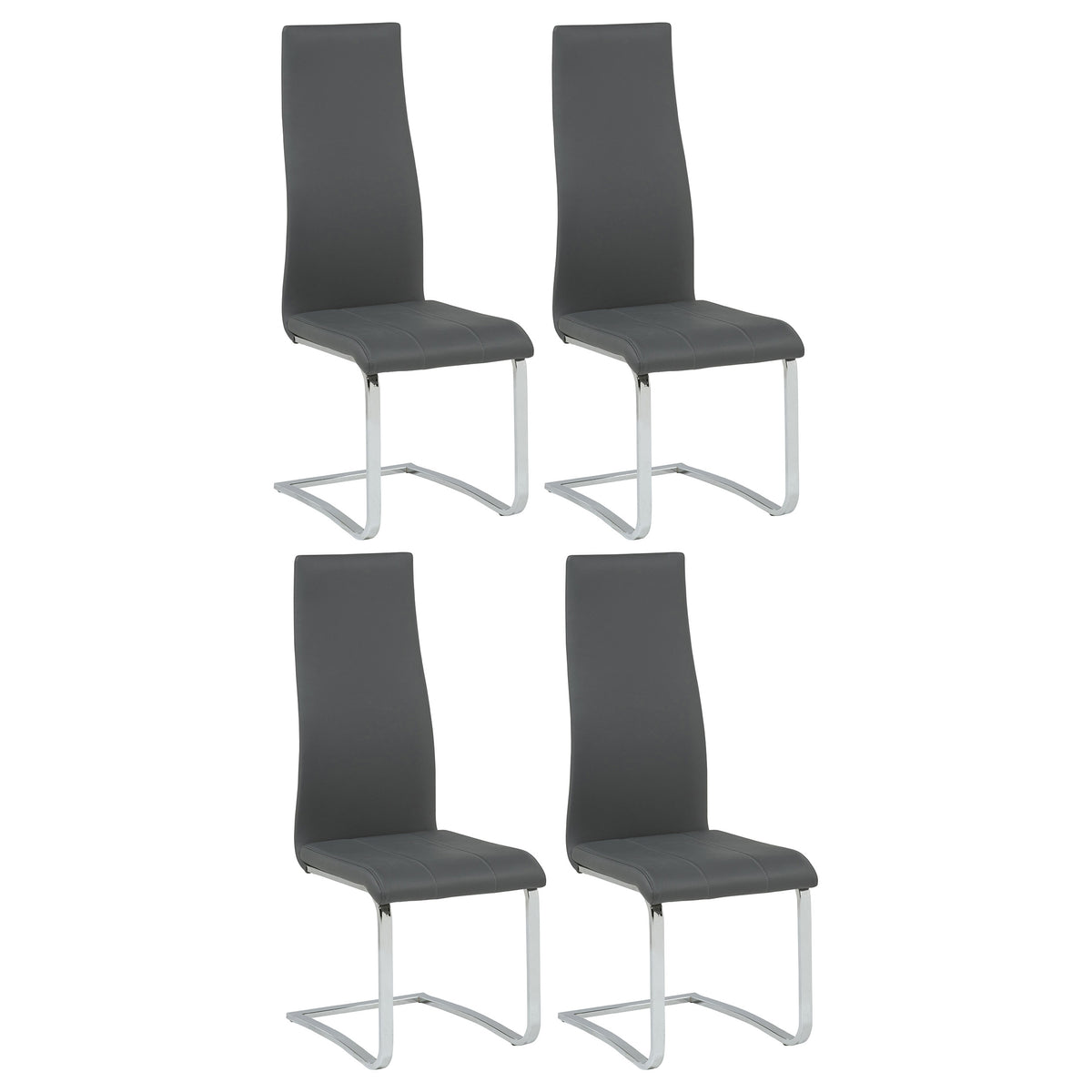 Montclair Upholstered Dining Side Chair (Set of 4) - Grey