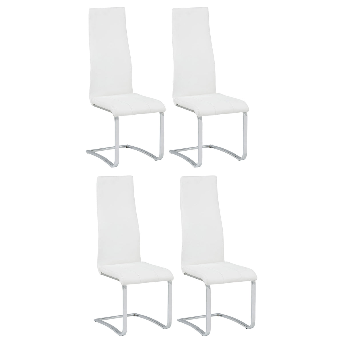 Montclair Upholstered Dining Side Chair (Set of 4) - White