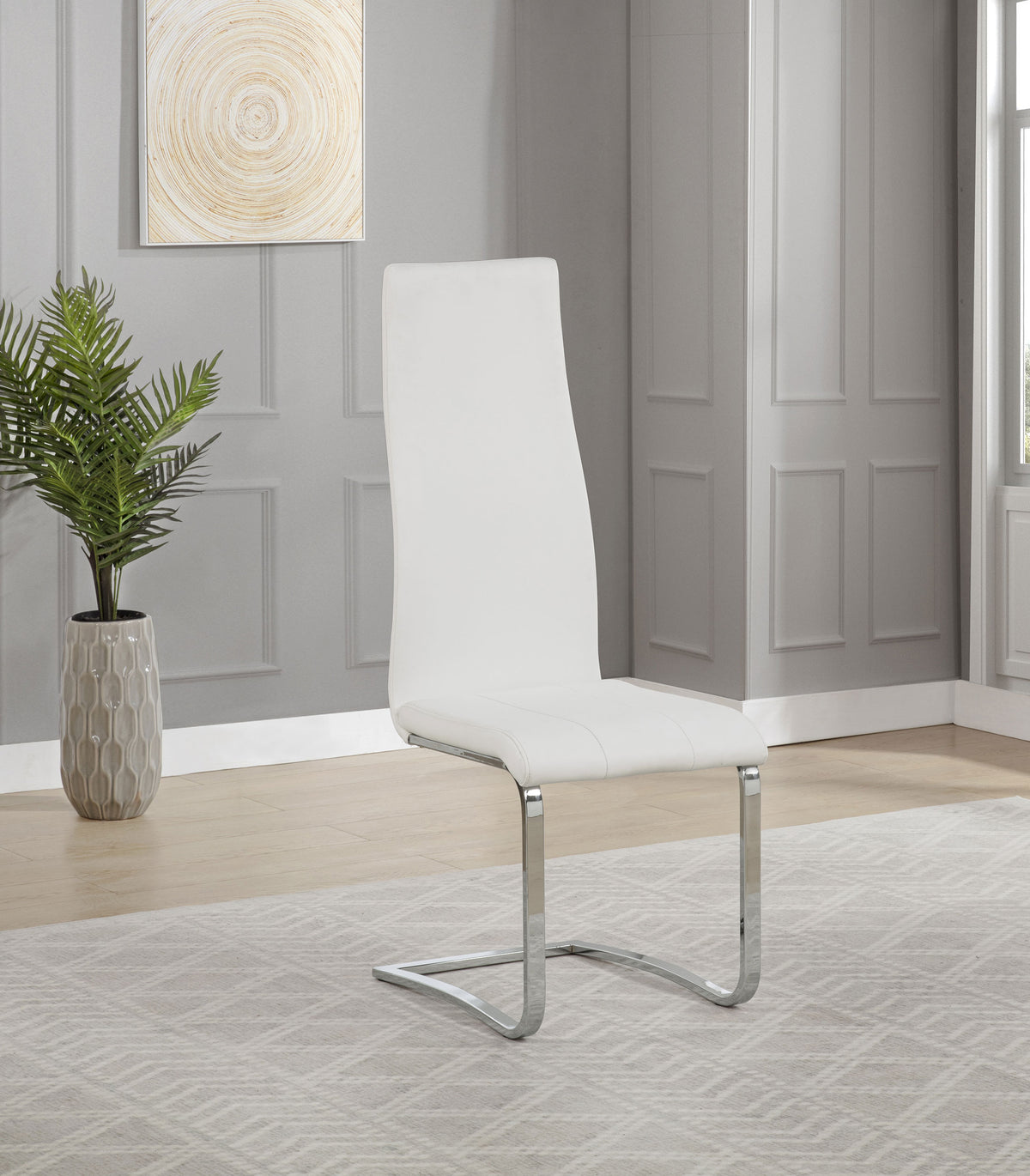 Montclair Upholstered Dining Side Chair (Set of 4) - White