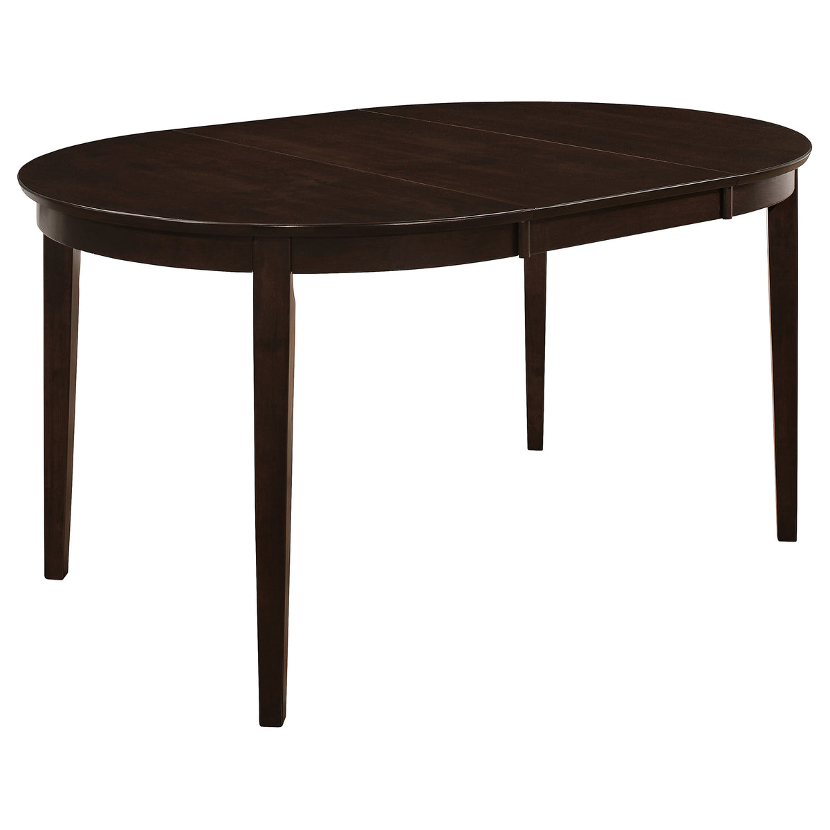 Gabriel 5-Piece Lattice-Back Oval Extension Dining Set Cappuccino