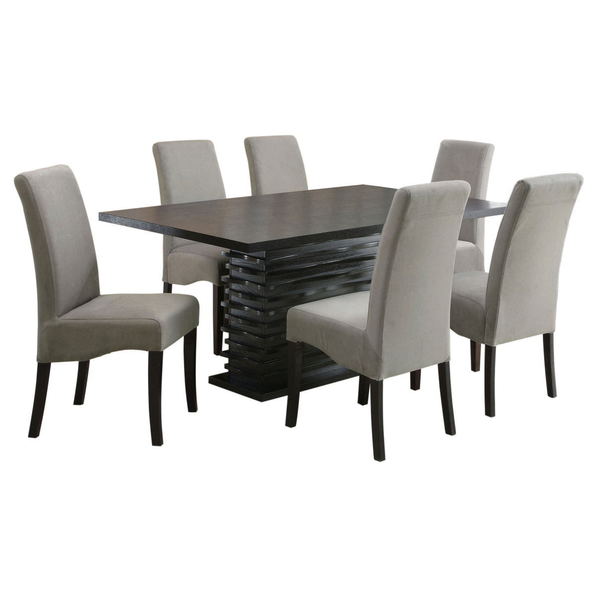 Stanton 7-piece Rectangular Dining Table Set Grey