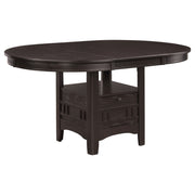Lavon Oval 60-inch Wood Extension Leaf Dining Table - Espresso