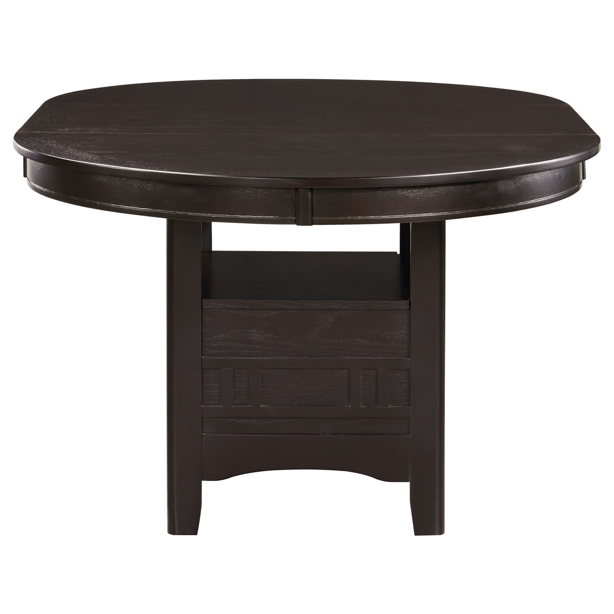 Lavon Oval 60-inch Wood Extension Leaf Dining Table - Espresso