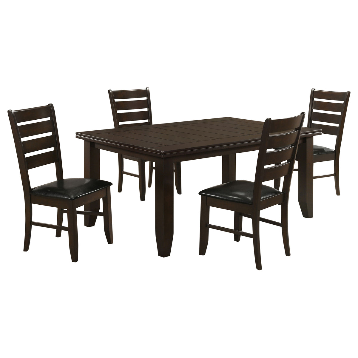 Dalila 5-piece Rectangular Dining Table Set - Cappuccino