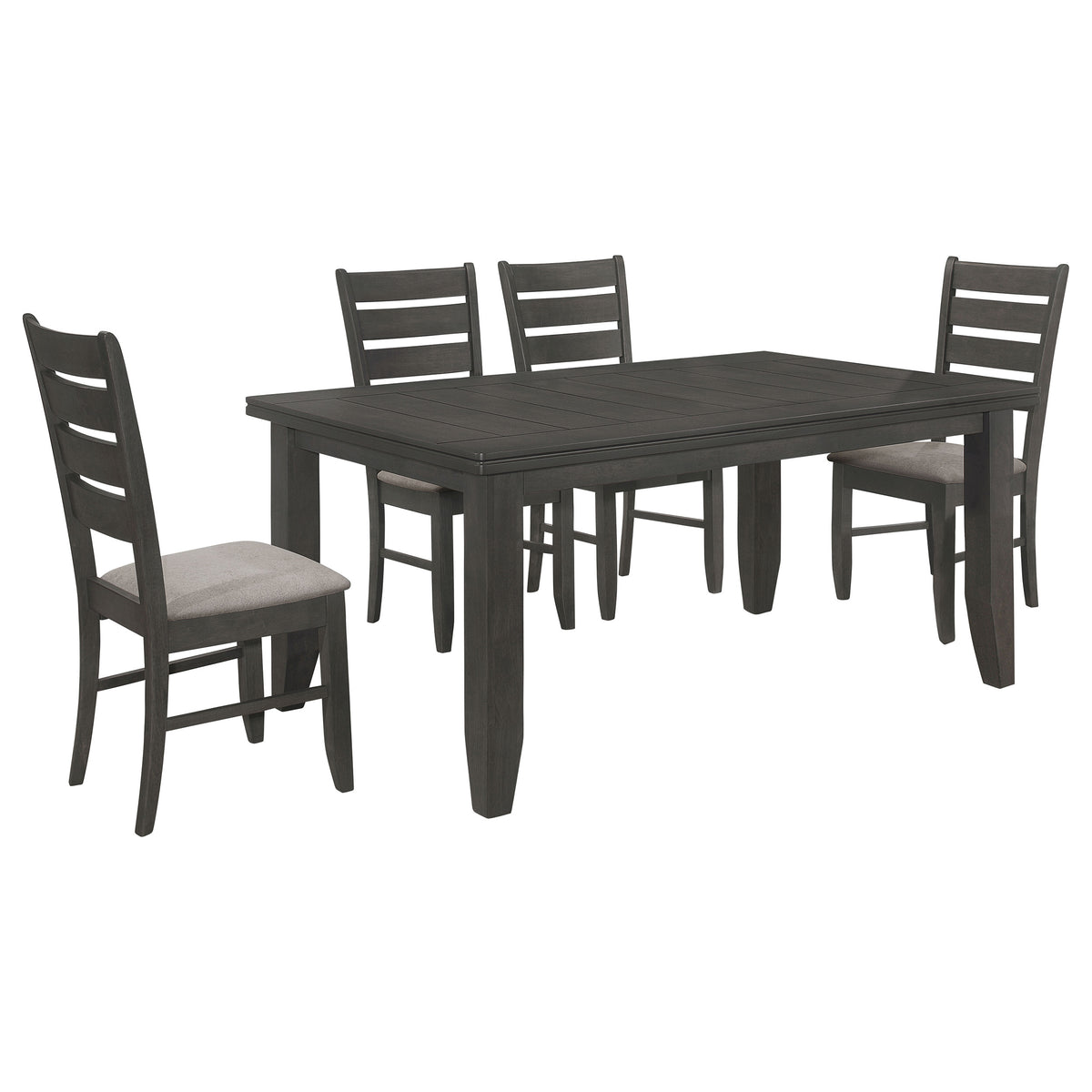 Dalila 5-piece Rectangular Dining Table Set - Grey