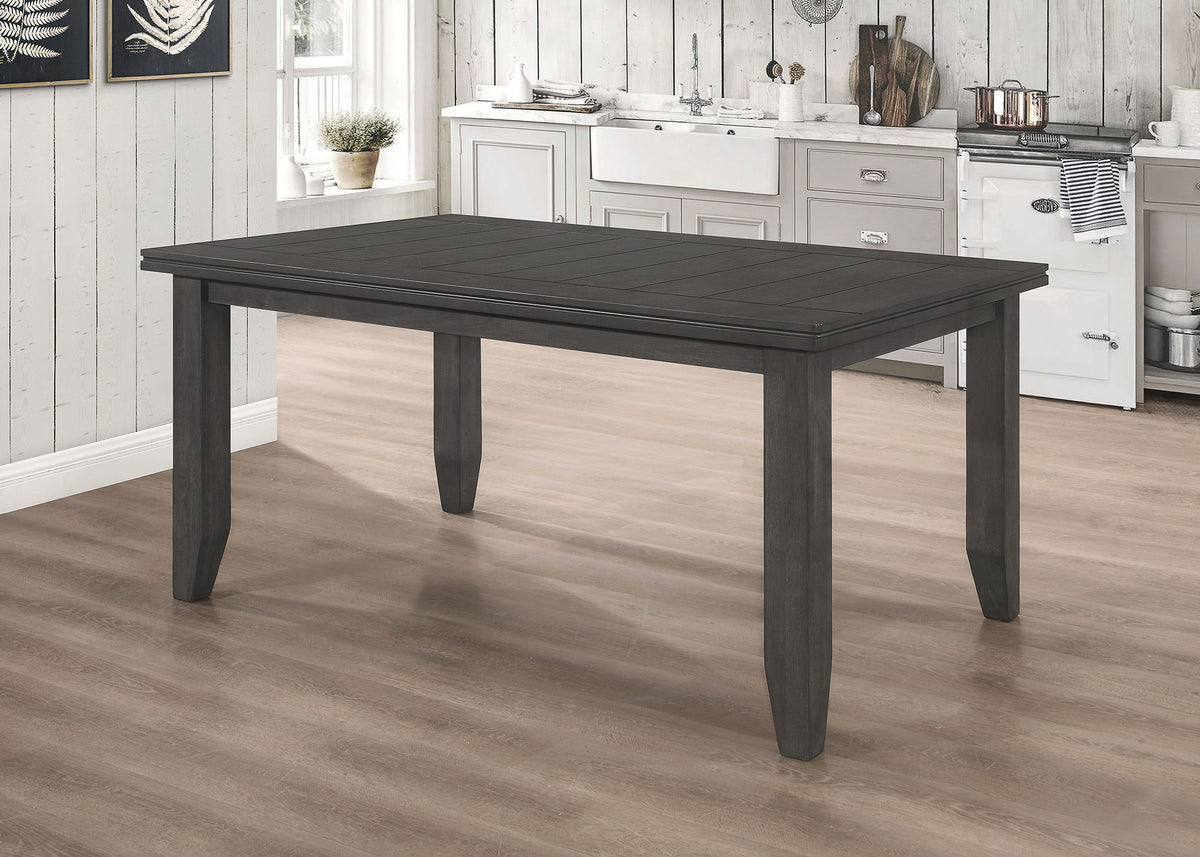 Dalila Rectangular 66-inch Wood Dining Table - Grey