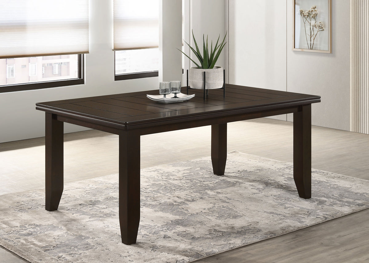 Dalila Rectangular 66-inch Wood Dining Table - Cappuccino