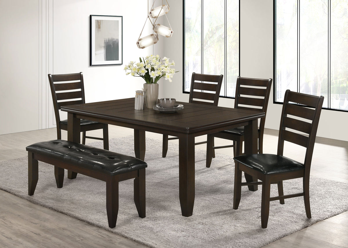 Dalila Rectangular 66-inch Wood Dining Table - Cappuccino