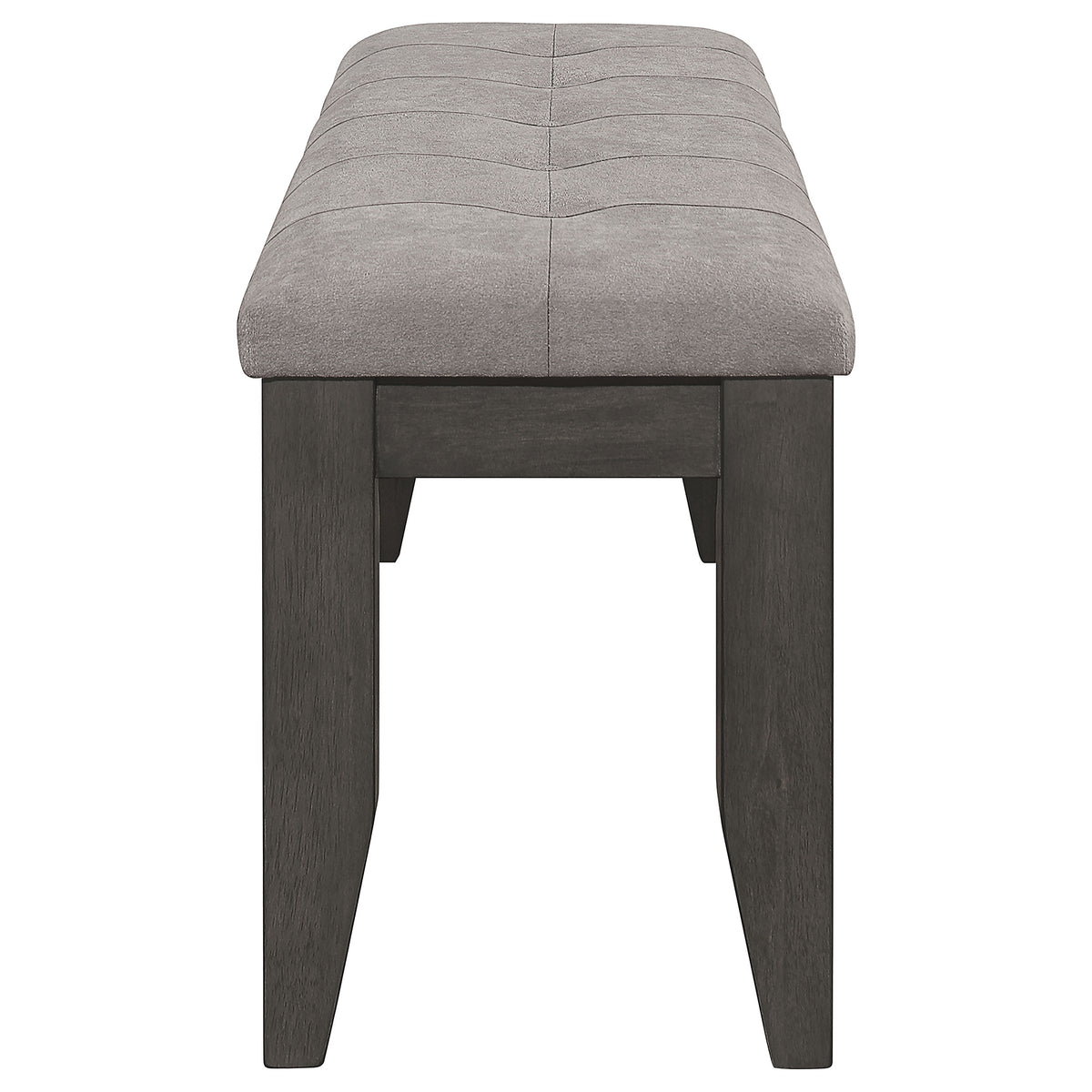 Dalila Upholstered Wood Dining Bench - Grey