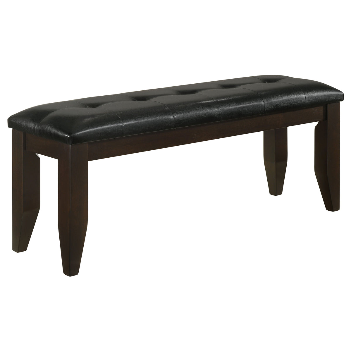 Dalila Upholstered Wood Dining Bench - Cappuccino