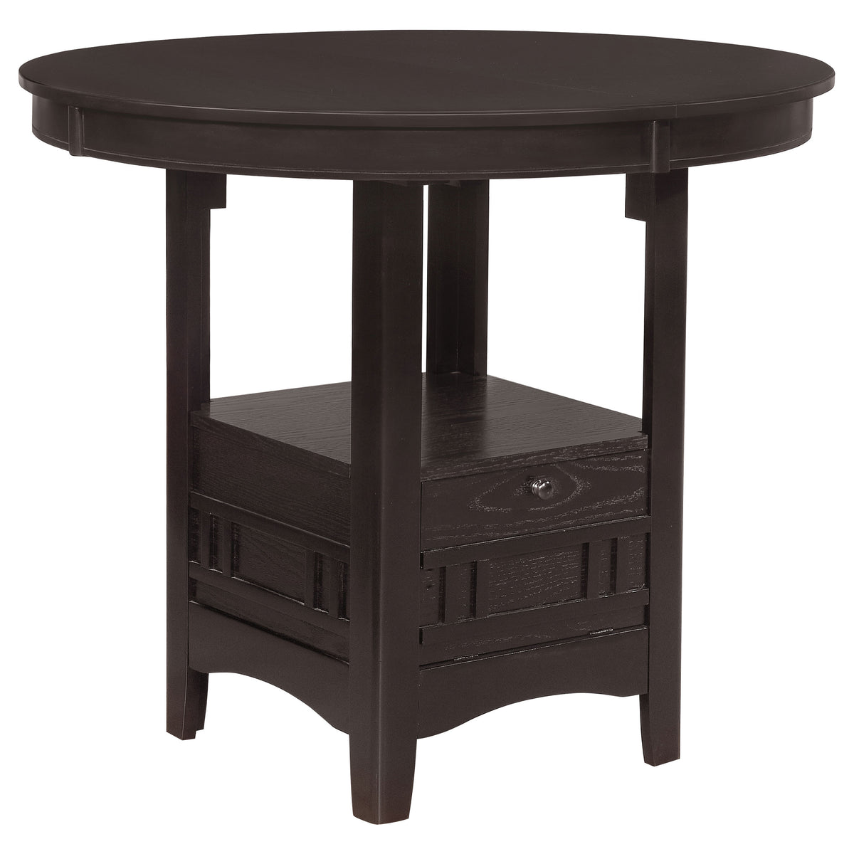 Lavon Oval 60-inch Counter Height Extension Dining Table - Espresso
