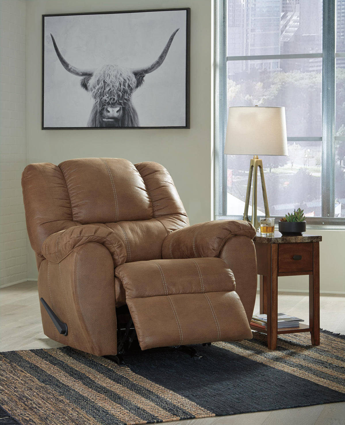McGann Rocker Recliner Faux Leather
