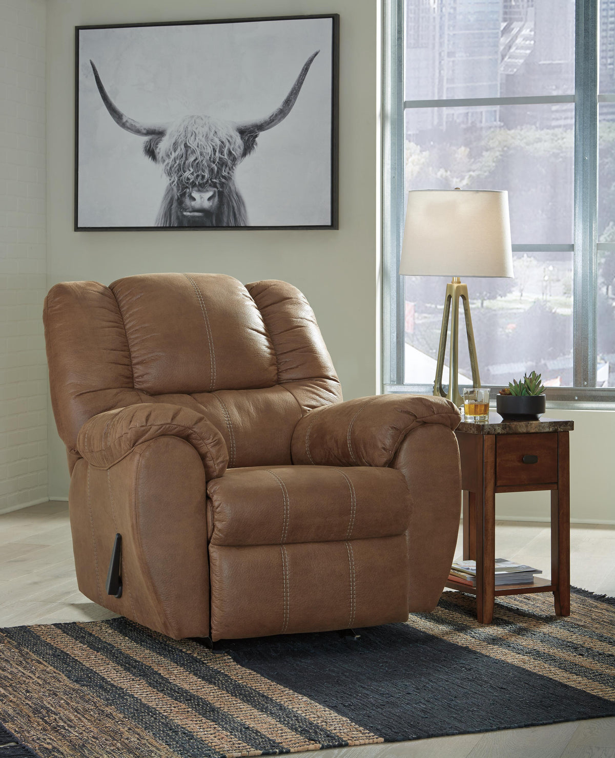 McGann Rocker Recliner Faux Leather