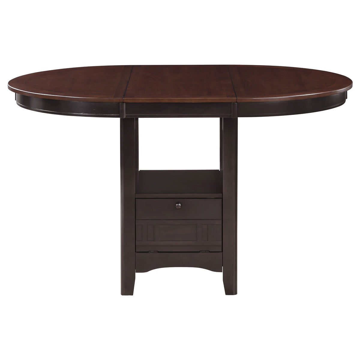 Lavon 5-piece Oval Counter Height Extension Dining Set - Light Chestnut