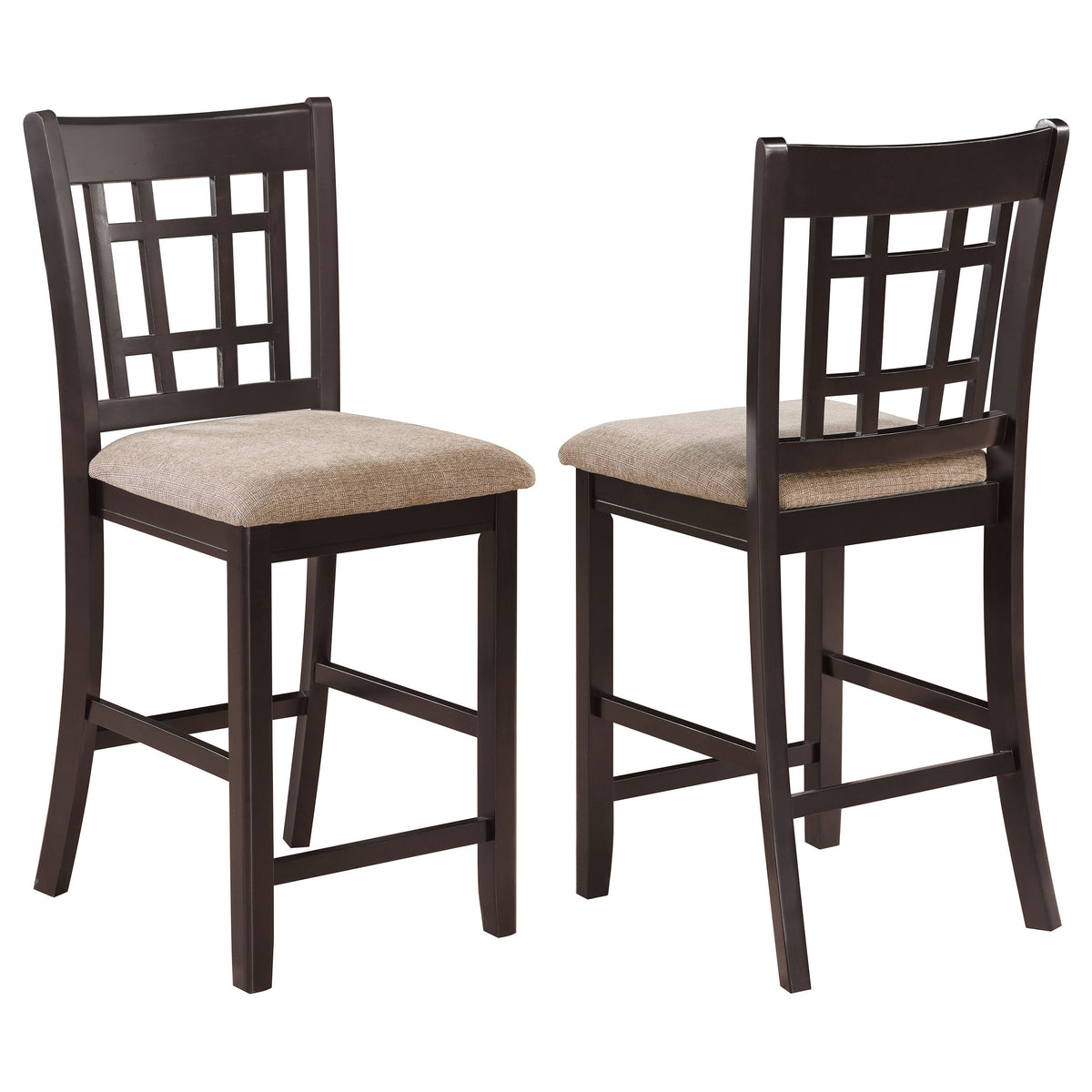 Lavon Wood Counter Height Dining Chair (Set of 2) - Tan and Espresso