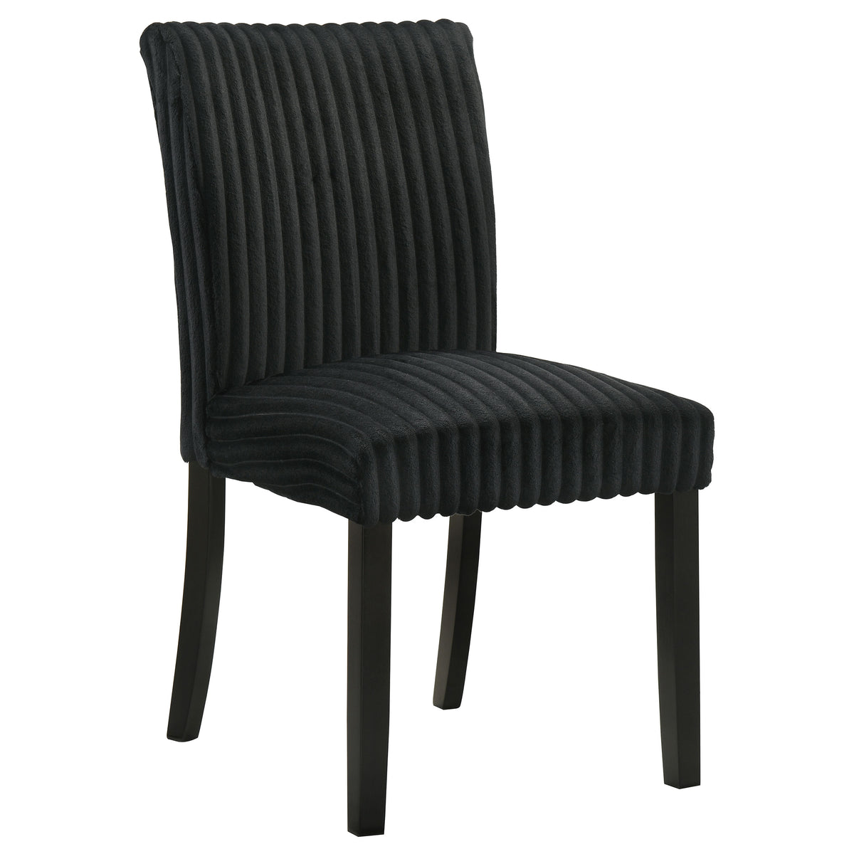 Dermott Upholstered Parson Dining Side Chair (Set of 2) - Black