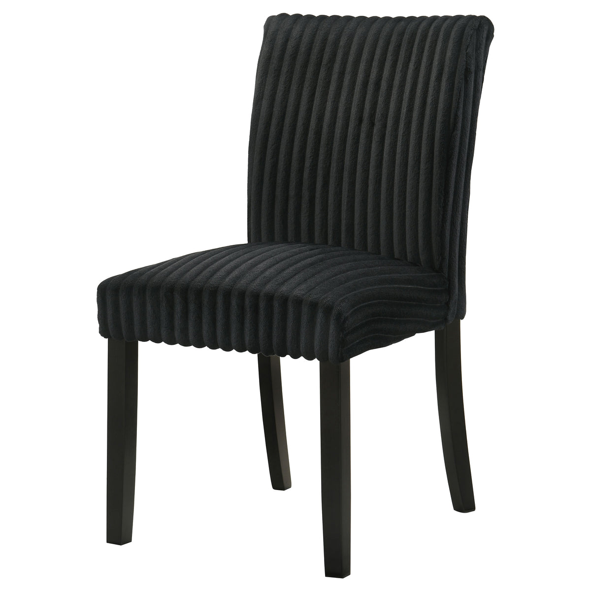 Dermott Upholstered Parson Dining Side Chair (Set of 2) - Black
