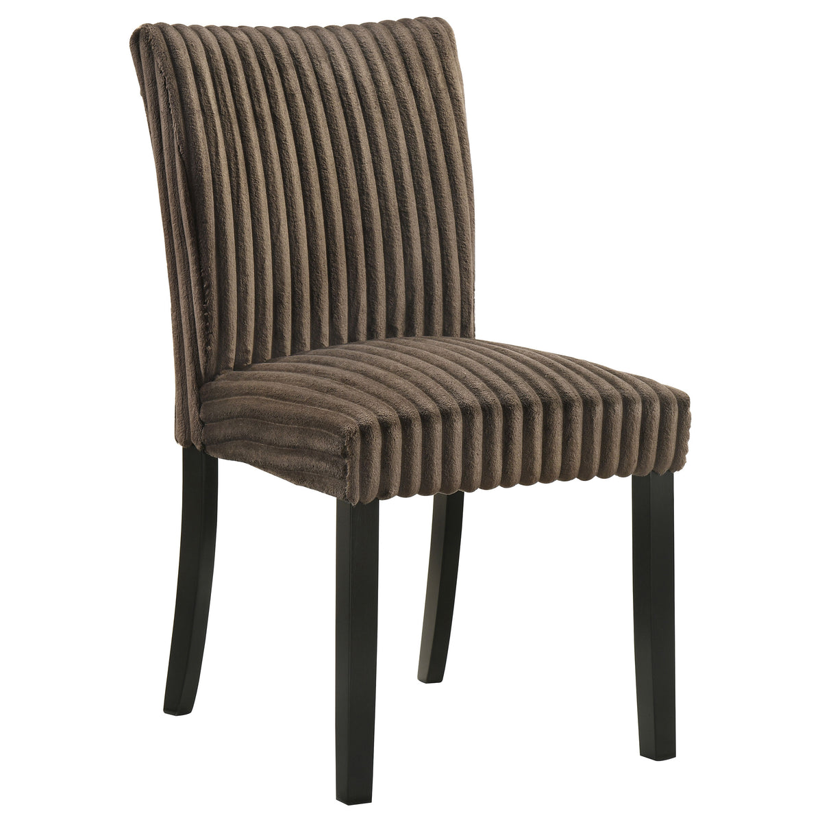 Dermott Upholstered Parson Dining Side Chair (Set of 2) - Chocolate