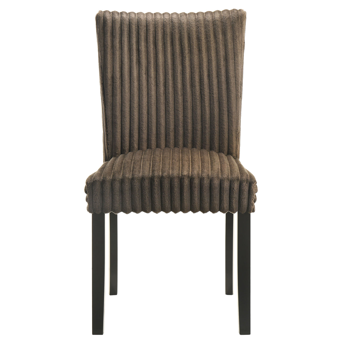 Dermott Upholstered Parson Dining Side Chair (Set of 2) - Chocolate