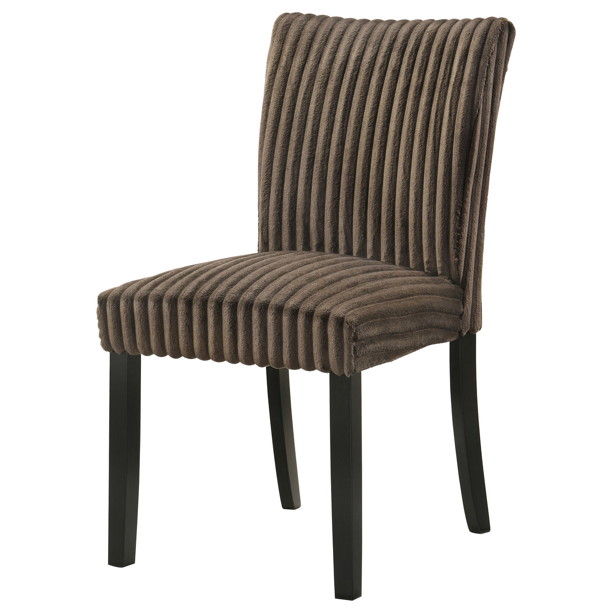 Dermott Upholstered Parson Dining Side Chair (Set of 2) - Chocolate