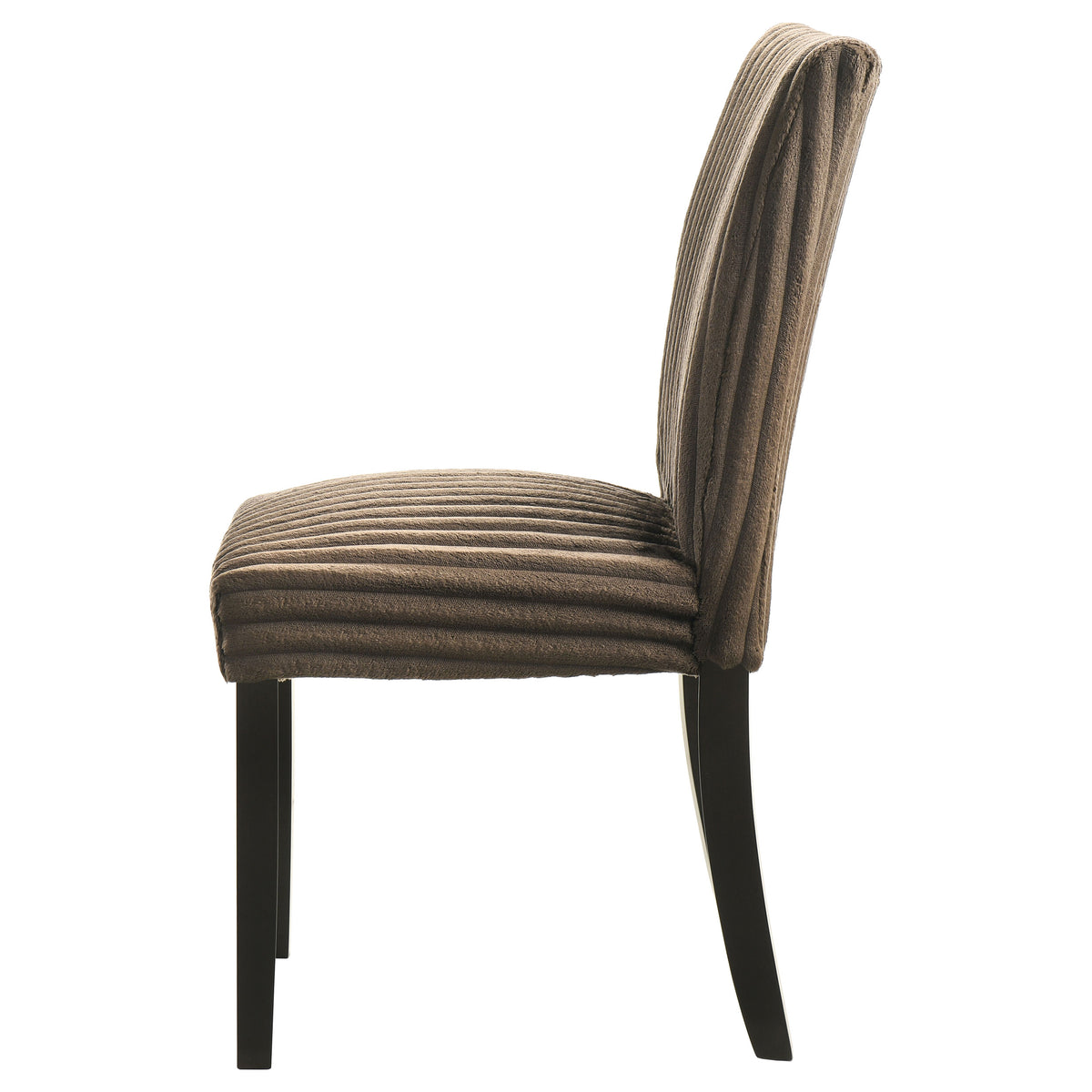Dermott Upholstered Parson Dining Side Chair (Set of 2) - Chocolate