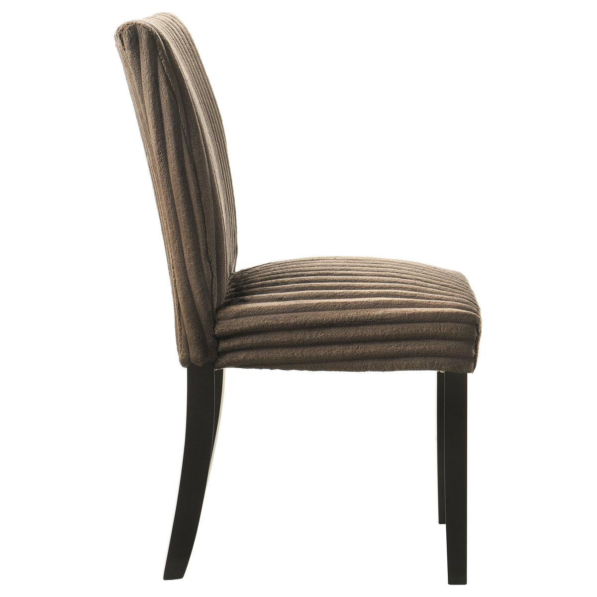 Dermott Upholstered Parson Dining Side Chair (Set of 2) - Chocolate