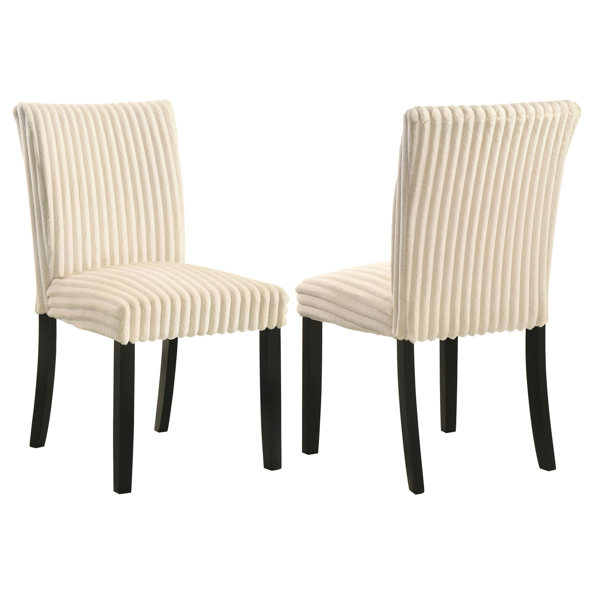 Dermott Upholstered Parson Dining Side Chair (Set of 2) - Cream
