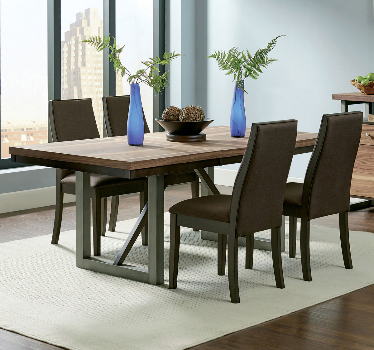 Spring Creek 5-piece Rectangular Dining Table Set - Chocolate