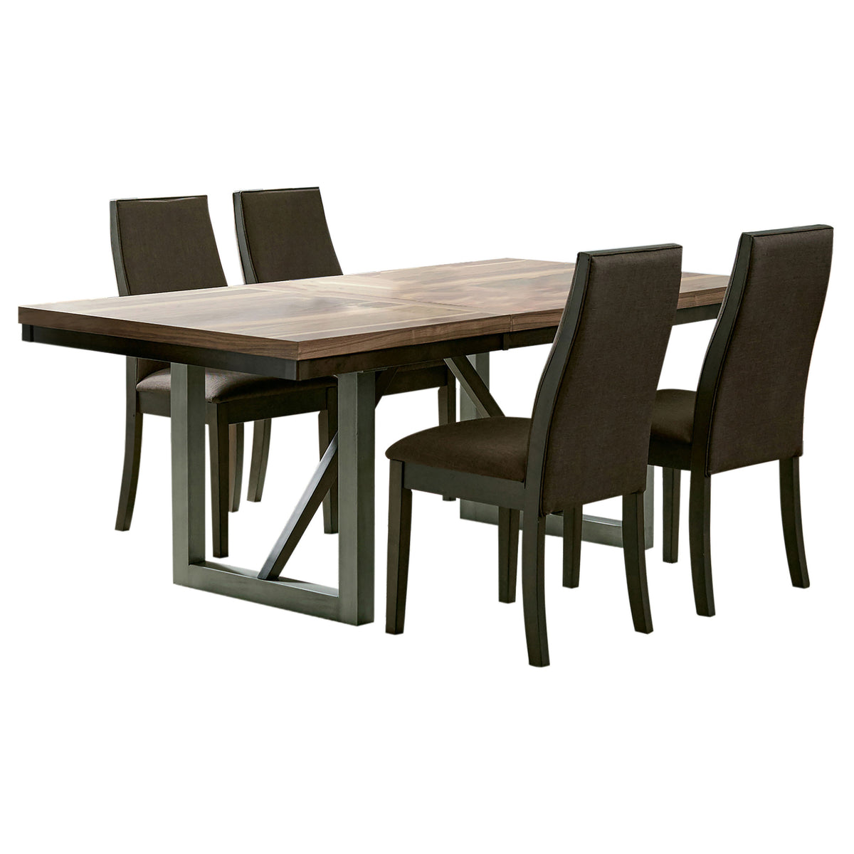Spring Creek 5-piece Rectangular Dining Table Set - Chocolate