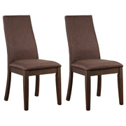 Spring Creek Upholstered Dining Chair (Set of 2) - Chocolate
