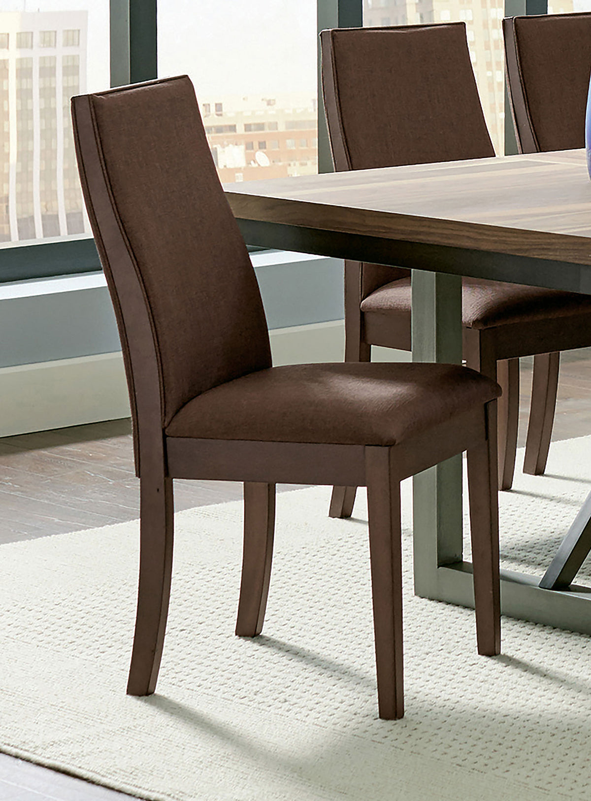 Spring Creek Upholstered Dining Chair (Set of 2) - Chocolate