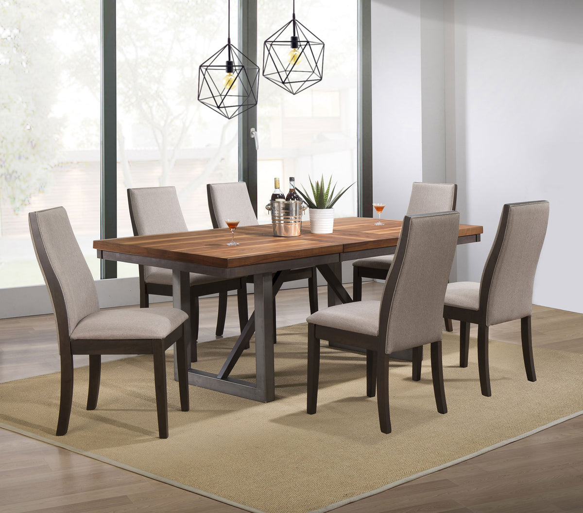 Spring Creek Upholstered Dining Chair (Set of 2) - Taupe