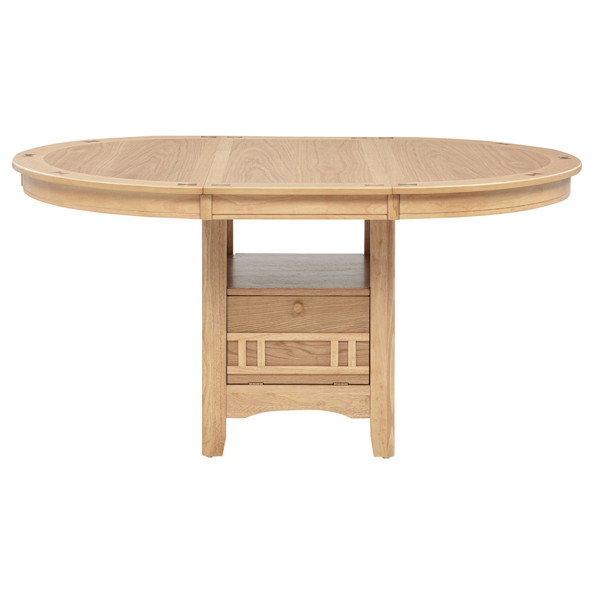 Lavon Oval 60-inch Wood Extension Leaf Dining Table - Light Oak