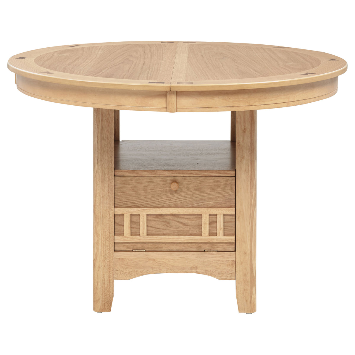 Lavon Oval 60-inch Wood Extension Leaf Dining Table - Light Oak