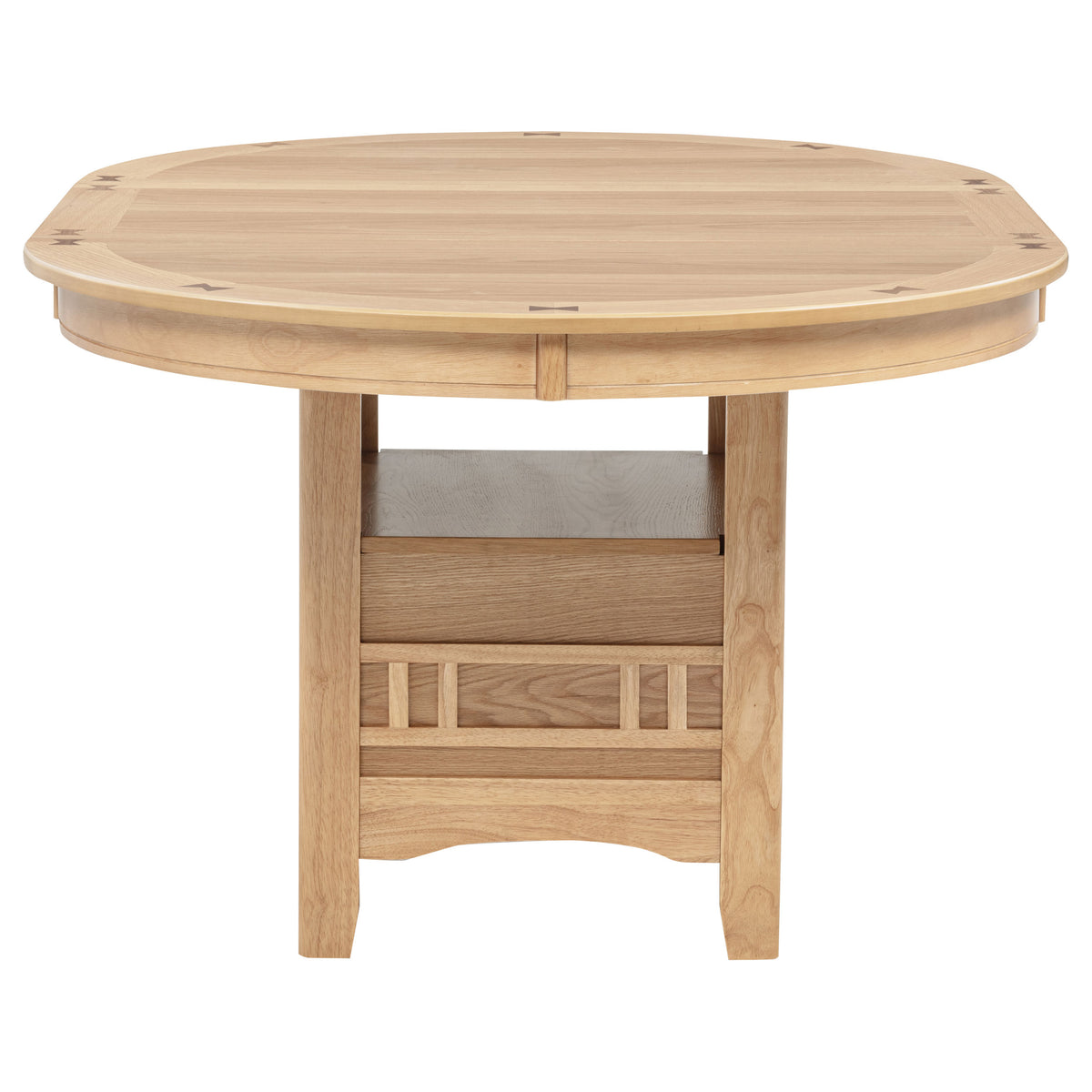 Lavon Oval 60-inch Wood Extension Leaf Dining Table - Light Oak