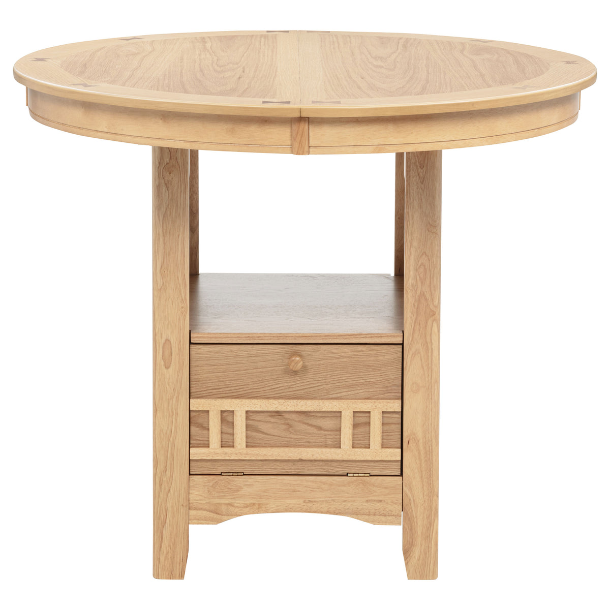 Lavon Oval 60-inch Counter Height Extension Dining Table - Light Oak