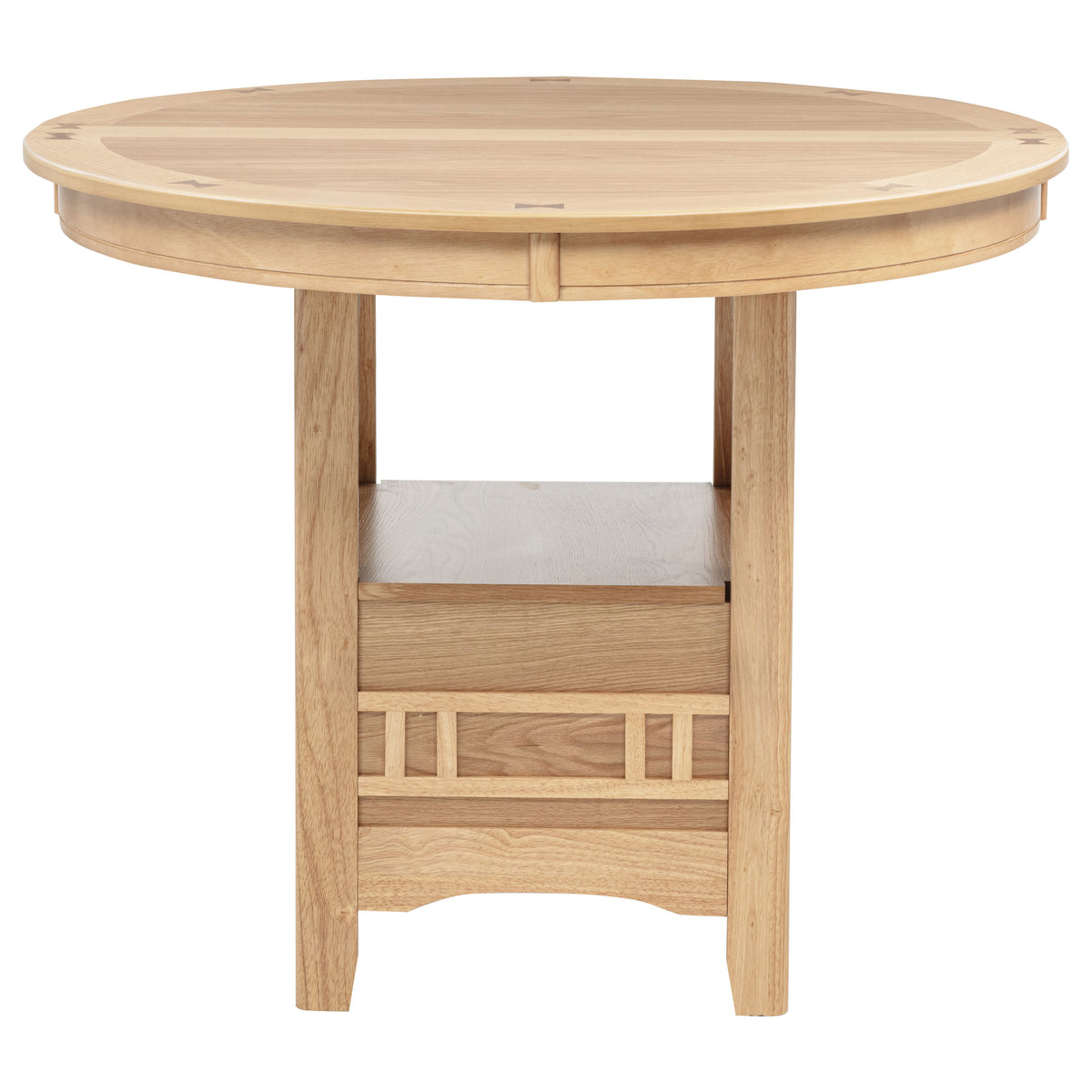 Lavon Oval 60-inch Counter Height Extension Dining Table - Light Oak