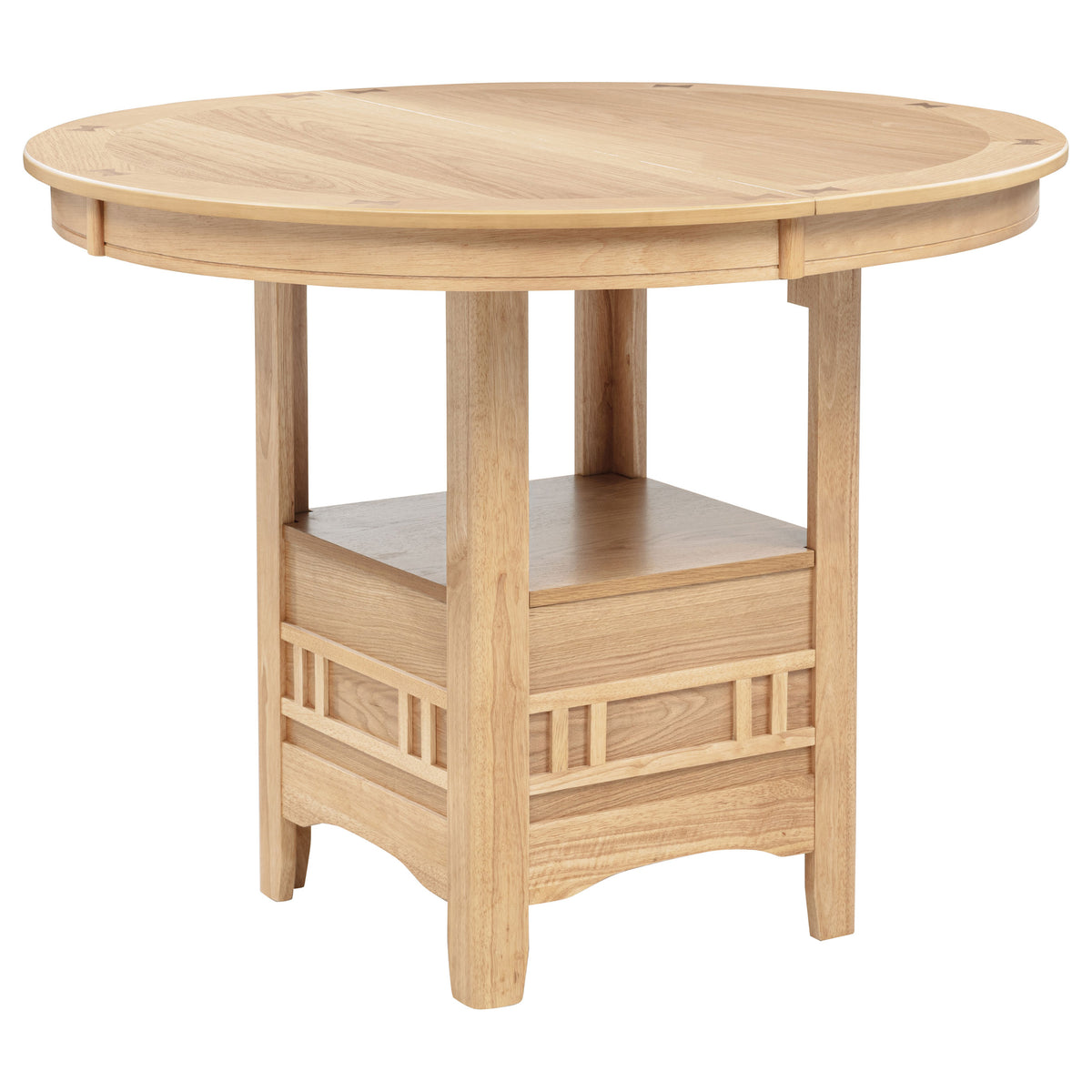 Lavon Oval 60-inch Counter Height Extension Dining Table - Light Oak