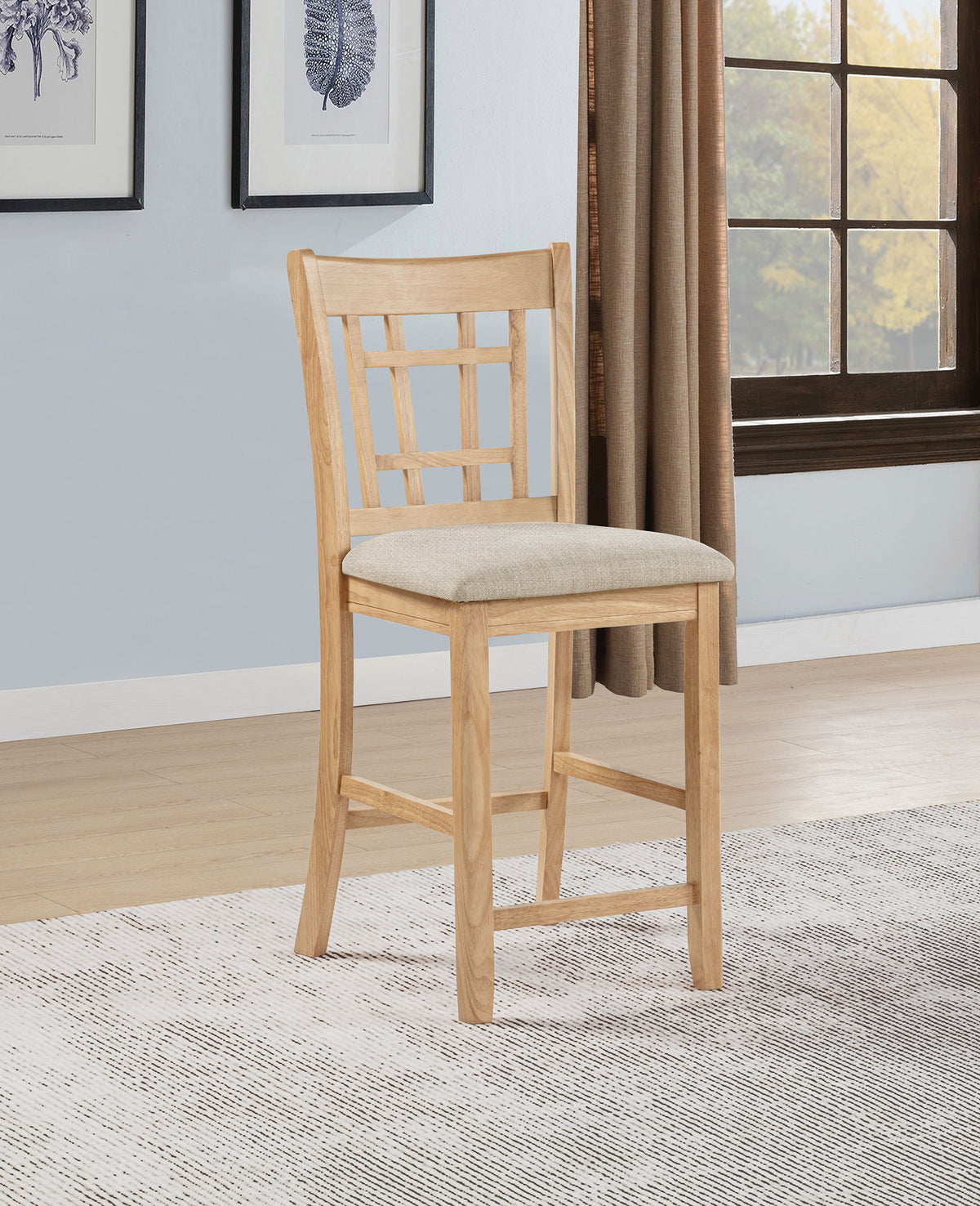Lavon Wood Counter Height Dining Chair (Set of 2) - Light Oak