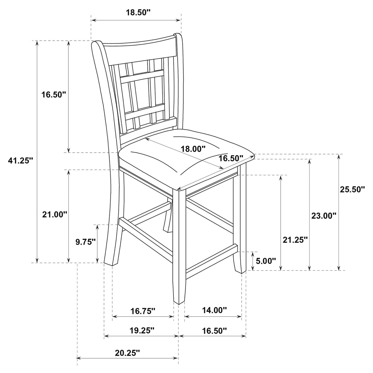 Lavon Wood Counter Height Dining Chair (Set of 2) - Light Oak