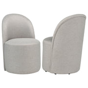 Aubrey Upholstered Barrel Dining Side Chair (Set of 2) - Beige