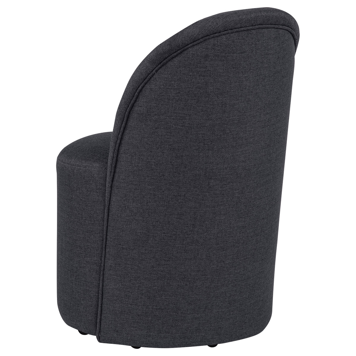 Aubrey Upholstered Barrel Dining Side Chair (Set of 2) - Charcoal