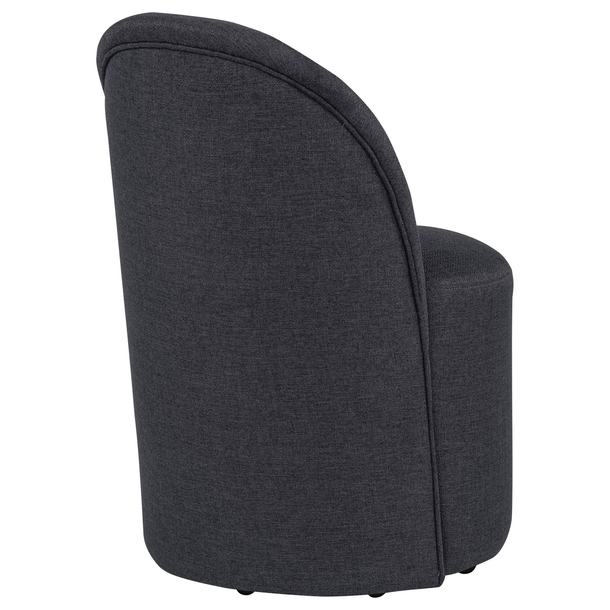 Aubrey Upholstered Barrel Dining Side Chair (Set of 2) - Charcoal