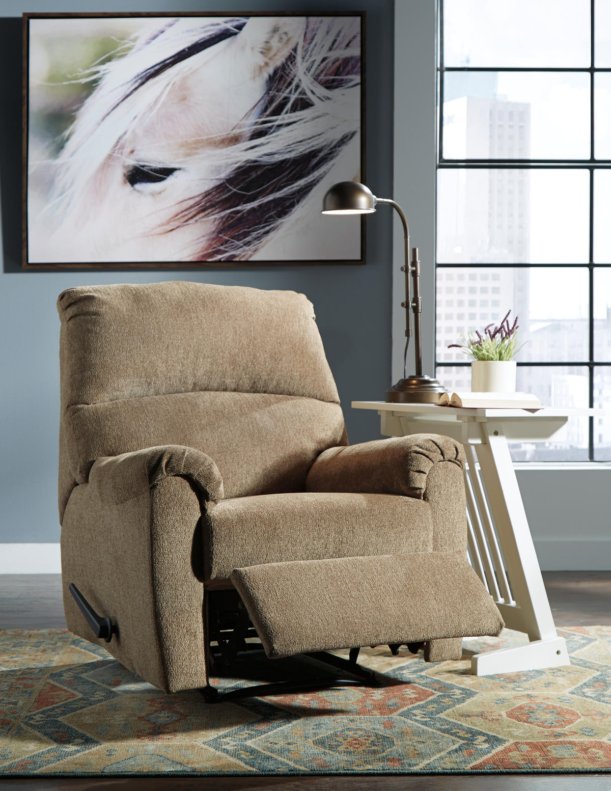 Nerviano Zero Wall Recliner Chenille