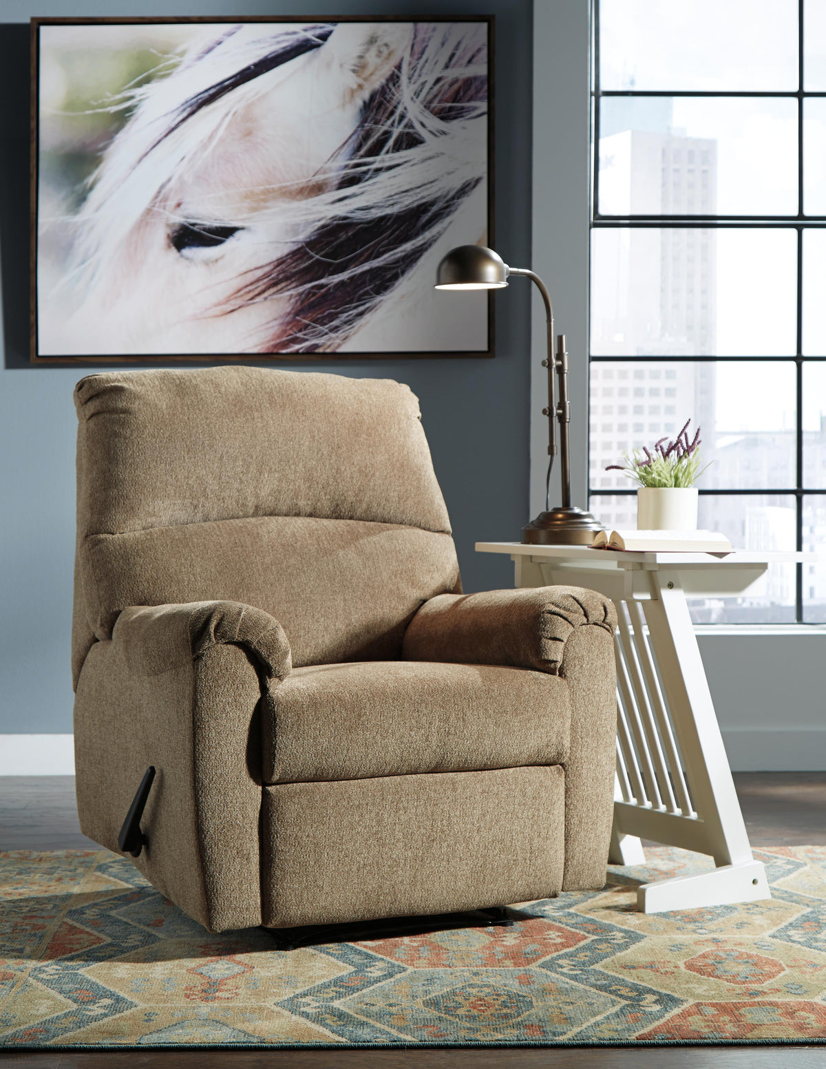 Nerviano Zero Wall Recliner Chenille