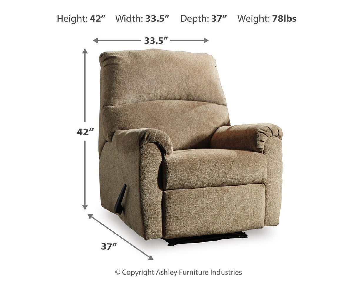 Nerviano Zero Wall Recliner Chenille