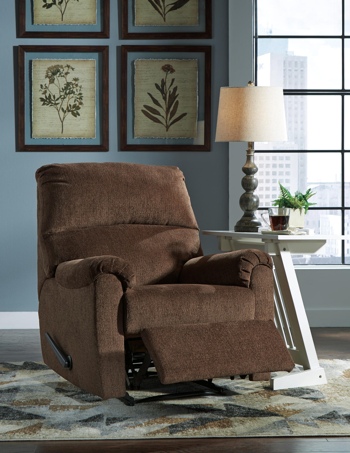 Nerviano Zero Wall Recliner Chenille